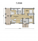 Дом из бревна VZ-163 